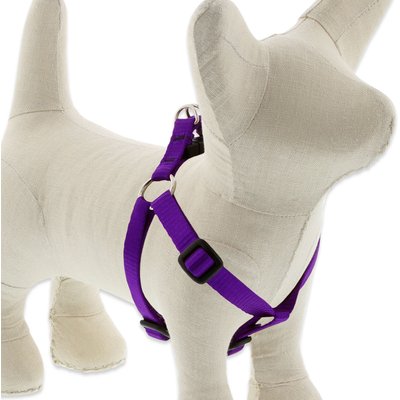 LupinePet LupinePet Basic Solid Step In Dog Harness, Purple, Small: 12 to 18-in chest, 1/2-in wide