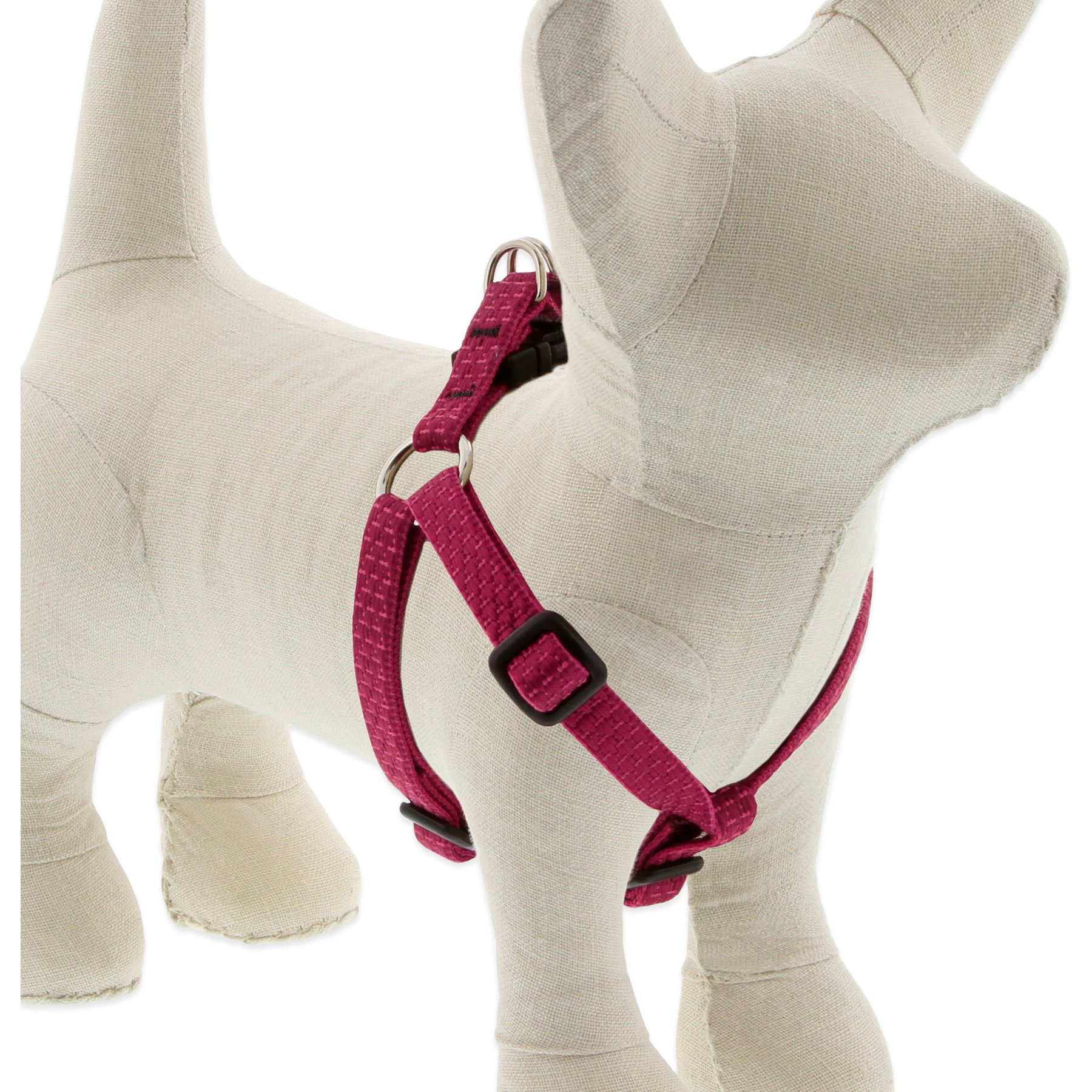 LupinePet ECO Recycled Step In Dog Harness, Berry, X-Small: 10 to 13-in chest, 1/2-in wide