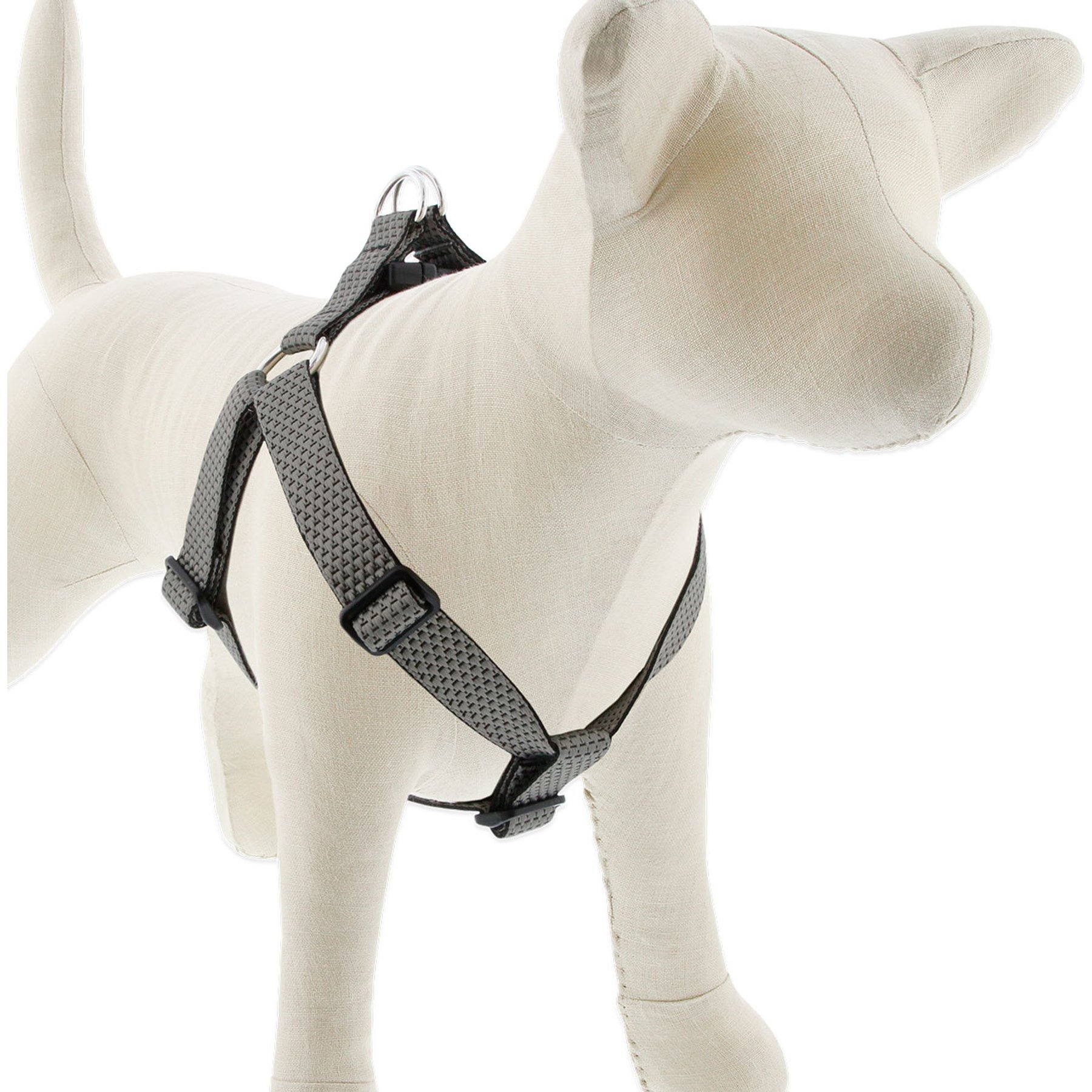 LupinePet ECO Recycled Step In Dog Harness, Granite, Medium: 19 to 28-in chest, 1-in wide