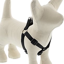 LupinePet Basic Solid Step In Dog Harness, Black, Small: 12 to 18-in chest, 1/2-in wide