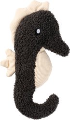 FuzzYard Life Seahorse Squeaky Plush Dog Toy, Slate Grey