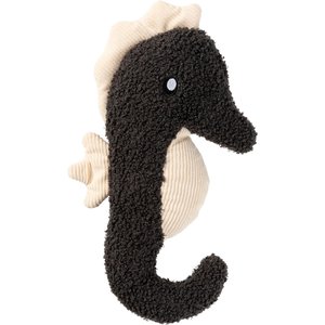 FuzzYard Life Seahorse Squeaky Plush Dog Toy, Slate Grey