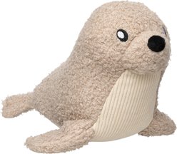 FuzzYard Life Seal Squeaky Plush Dog Toy, Sandstone