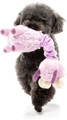 Show full view: FuzzYard Neckita The Llama Squeaky Plush Dog Toy slide 4 of 6