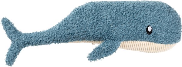 Show full view: FuzzYard Life Whale Squeaky Plush Dog Toy, French Blue slide 2 of 2