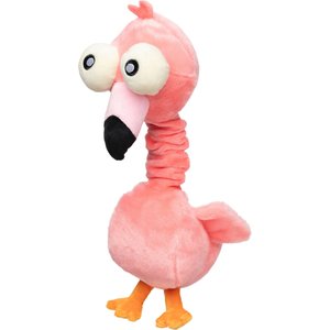 FuzzYard Neckole The Flamingo Squeaky Plush Dog Toy
