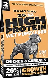 Bully Max 26/12 High-Protein Chicken Wet Puppy Food, 2-lb bag slide 1 of 9