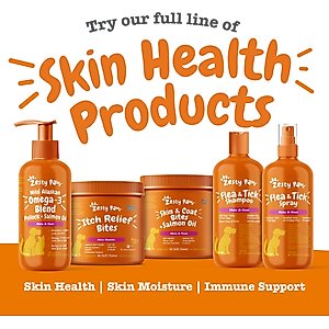 Zesty Paws Wild Alaskan Omega-3 Salmon Oil Liquid Skin & Coat Supplement for Dogs & Cats, 32-fl oz bottle