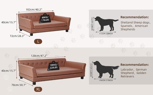 Show full view: BingoPaw Waterproof Sofa Dog Bed, Large slide 6 of 11