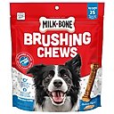 Milk-Bone Original Brushing Chews Small/Medium Chicken Flavor Daily Dental Dog Treats, 25 count