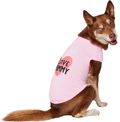 Show full view: Frisco I Love Mommy Dog & Cat T-Shirt, Pink, X-Large slide 3 of 7
