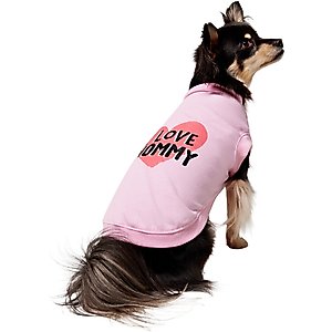 Frisco I Love Mommy Dog & Cat T-Shirt, Pink, Medium