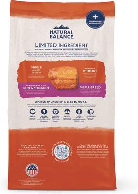 Show full view: Natural Balance Limited Ingredient Grain-Free Salmon & Sweet Potato Small Breed Bites Recipe Dry Dog Food, 12-lb bag slide 3 of 11