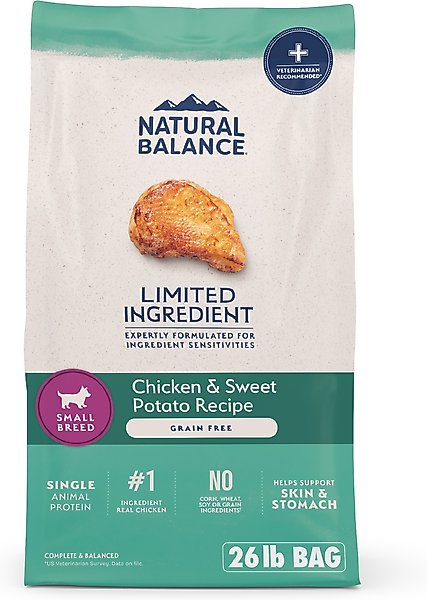 Natural Balance L.I.D. Limited Ingredient Diets Chicken & Sweet Potato Formula Small Breed Bites Grain-Free Dry Dog Food