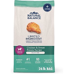 Natural Balance L.I.D. Limited Ingredient Diets Chicken & Sweet Potato Formula Small Breed Bites Grain-Free Dry Dog Food, 26-lb bag