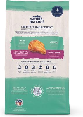 Show full view: Natural Balance L.I.D. Limited Ingredient Diets Chicken & Sweet Potato Formula Small Breed Bites Grain-Free Dry Dog Food, 12-lb bag slide 3 of 11