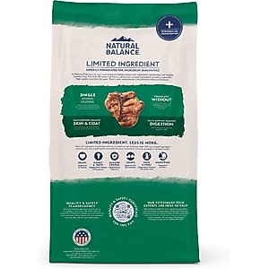Natural Balance Limited Ingredient Lamb & Brown Rice Recipe Dry Dog Food, 24-lb bag