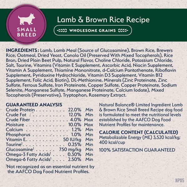 Limited Ingredient Small Breed Lamb Dog Food Wellness Simple