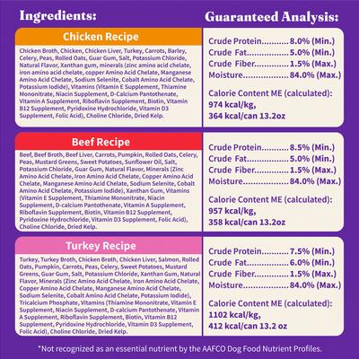 Show full view: Halo Stew Variety Pack Canned Dog Food, 13.2-oz can, case of 6 slide 6 of 9
