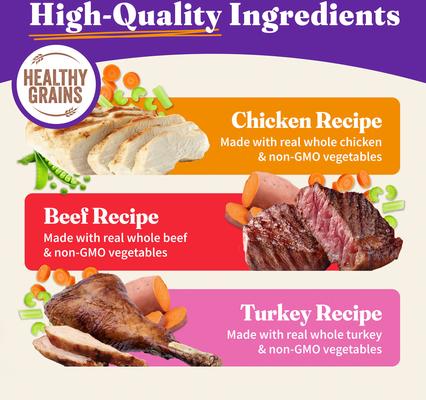 Show full view: Halo Stew Variety Pack Canned Dog Food, 13.2-oz can, case of 6 slide 3 of 9