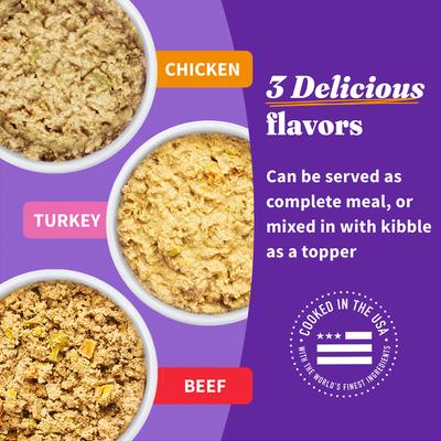 Show full view: Halo Stew Variety Pack Canned Dog Food, 13.2-oz can, case of 6 slide 4 of 9