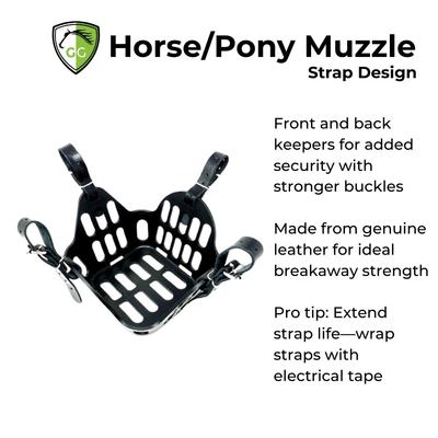 Show full view: GreenGuard Grazing Horse Muzzle, Blueberry, Horse slide 7 of 8
