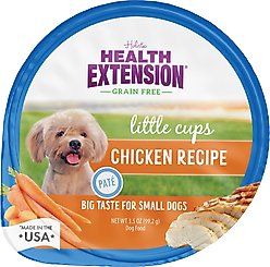 Health Extension Little Cups Chicken & Turkey Recipe Variety Pack Small Breed Grain-Free Wet Puppy Food, 3.5-oz can, case of 12 slide 2 of 9