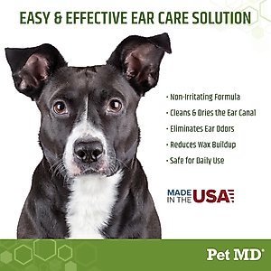 Pet MD Aloe Vera & Eucalyptus Dog Ear Wipes, 100 count