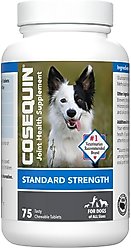 Nutramax Cosequin Joint Health Supplement with Glucosamine & MSM Chewable Tablet for Dogs, 75 count