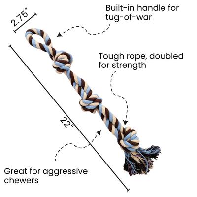 Show full view: Otterly Pets Knotted Rope Dog Toy, 22-in slide 3 of 7