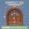 Show in main carousel: Purrfect Portal Meow Manor Plastic Interior Cat Door, Brown, Large slide 6 of 7