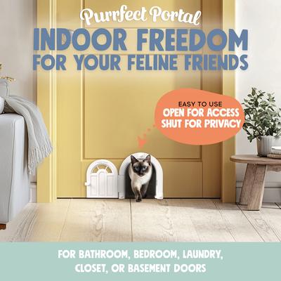 Show full view: Purrfect Portal Meow Manor Interior Cat Door slide 2 of 7