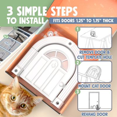 Show full view: Purrfect Portal Meow Manor Interior Cat Door slide 4 of 7