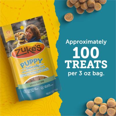 Show full view: Zuke's Puppy Naturals Lamb Recipe Soft & Chewy Training Dog Treats, 3-oz pouch slide 8 of 13