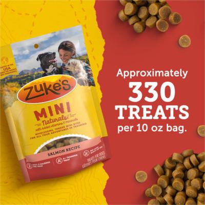 Show full view: Zuke's Mini Naturals Salmon Recipe Training Dog Treats, 10-oz pouch slide 8 of 14
