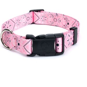 Country Brook Design Deluxe Bandana Dog Collar, Pink, Medium