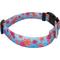 Show in main carousel: Country Brook Design Deluxe April Blossoms Dog Collar, Blue, Medium slide 4 of 5