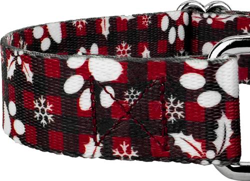 Show full view: Country Brook Design Christmas Plaid Martingale Dog Collar, Medium slide 7 of 7