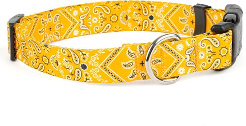 Show full view: Country Brook Design Deluxe Bandana Dog Collar, Yellow, Small slide 5 of 6