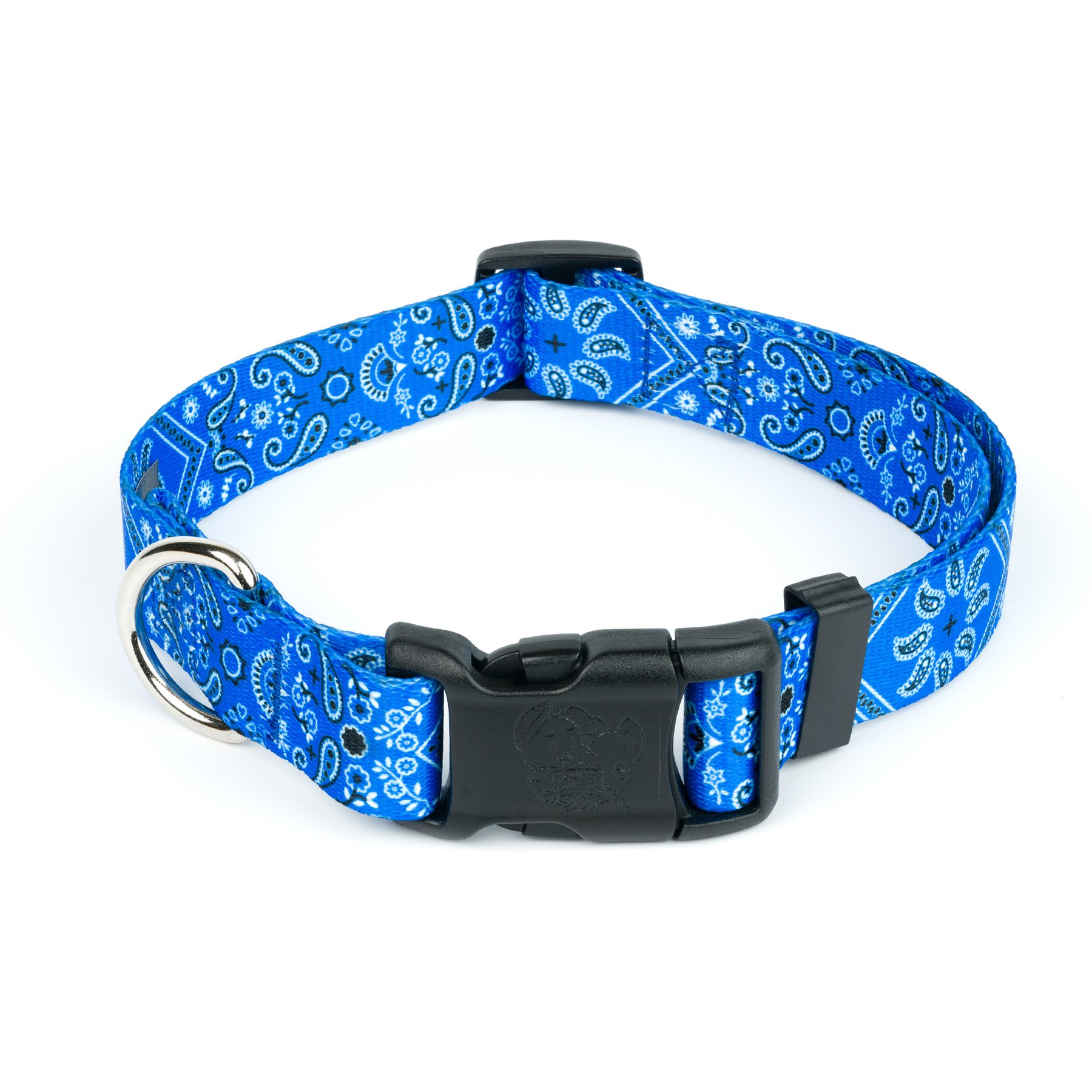Country Brook Design Deluxe Bandana Dog Collar, Blue, Large