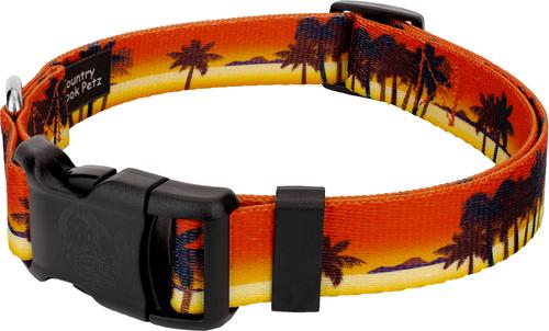 Show full view: Country Brook Design Deluxe Caribbean Sunset Dog Collar, Large slide 3 of 5