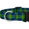 Show in main carousel: Country Brook Design Deluxe Blue & Green Plaid Dog Collar, X-Small slide 5 of 5