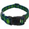 Show in main carousel: Country Brook Design Deluxe Blue & Green Plaid Dog Collar, X-Small slide 1 of 5