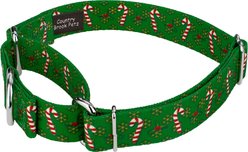 Country Brook Design Candy Cane Christmas Martingale Dog Collar, X-Large slide 2 of 7