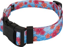 Country Brook Design Deluxe April Blossoms Dog Collar, Blue, XX-Small slide 2 of 5