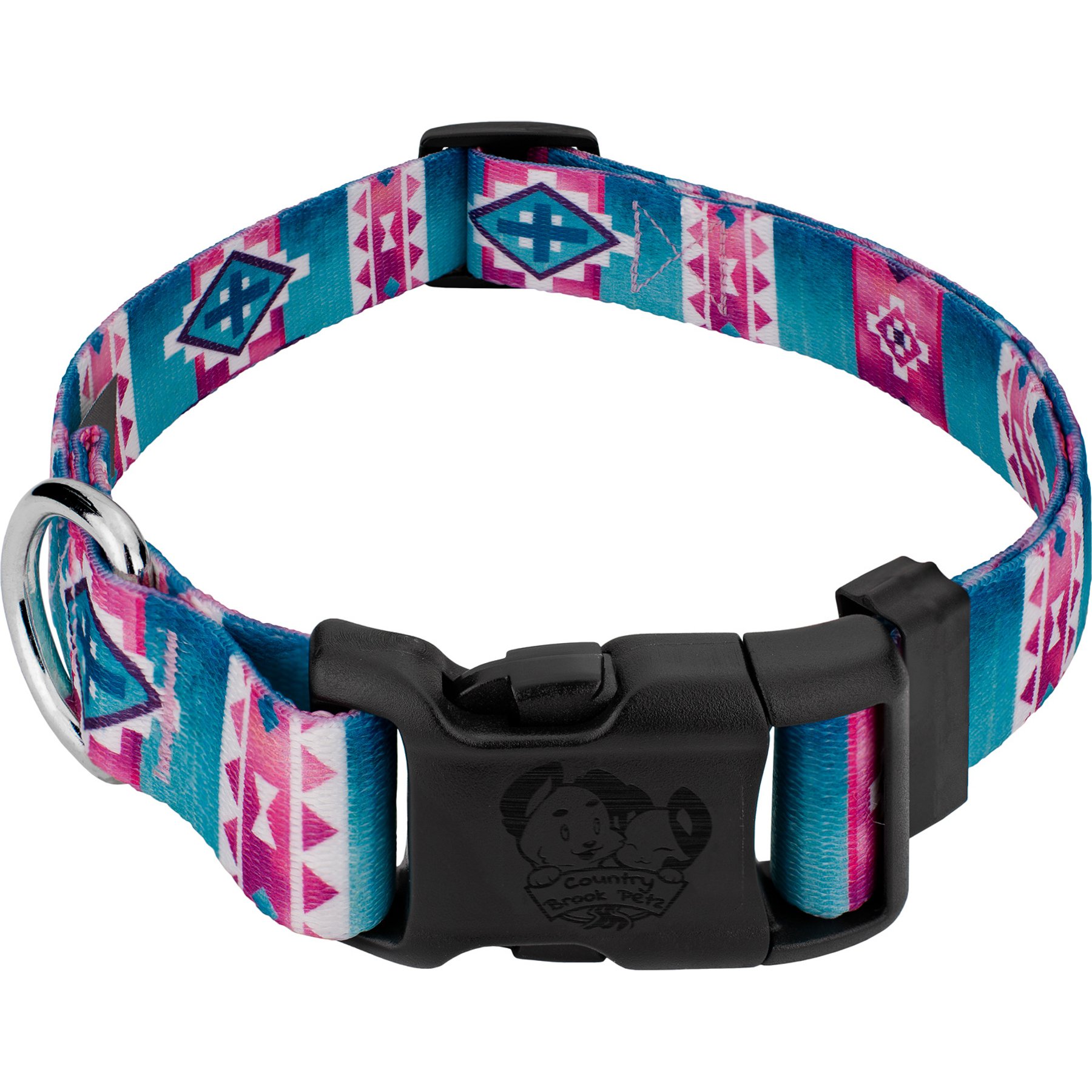 Country Brook Design Deluxe Albuquerque Dog Collar, Medium