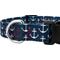 Show in main carousel: Country Brook Design Deluxe Anchors Away Dog Collar, Blue, Medium slide 7 of 7