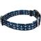 Show in main carousel: Country Brook Design Deluxe Anchors Away Dog Collar, Blue, Medium slide 6 of 7