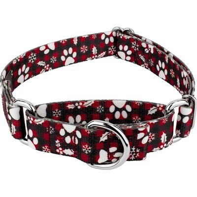 Country Brook Design Country Brook Design Christmas Plaid Martingale Dog Collar, X-Large