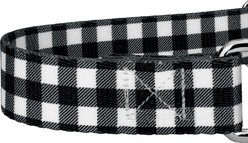 Country Brook Design Black & White Buffalo Plaid Martingale Dog Collar, X-Large slide 2 of 6